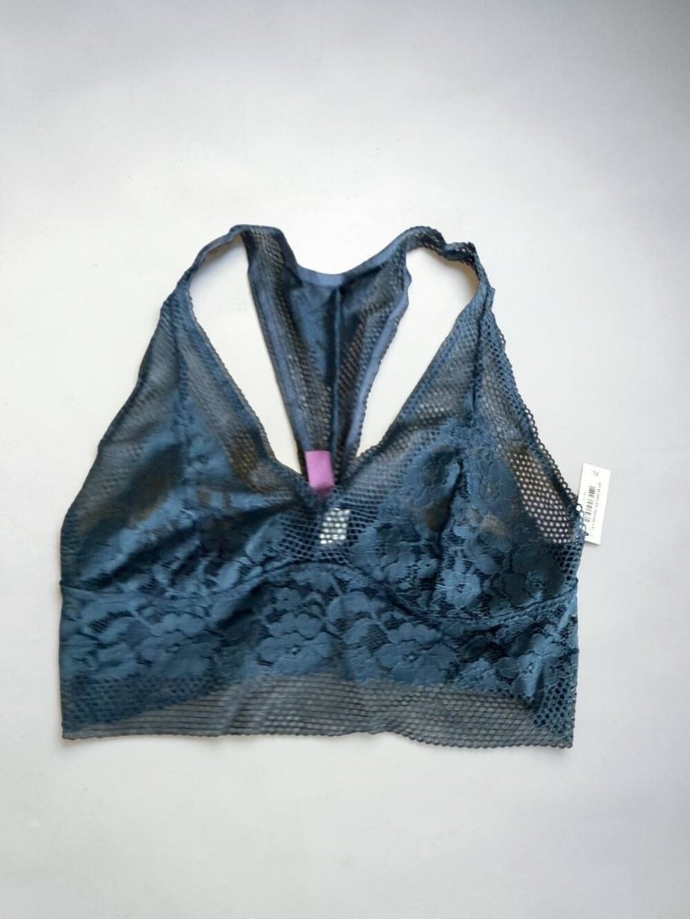 ADORE ME Blue Lace Bralette Size XL NEW NWT